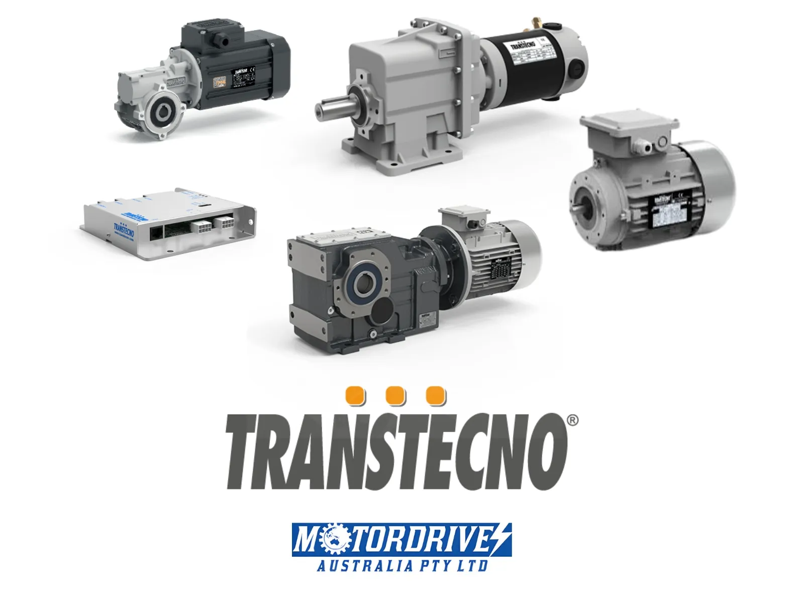 Transtecno gearmotors and electric motors distributed by Motordrives Australia