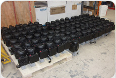 100X 240V Motors C/W CM50 Worm Drives